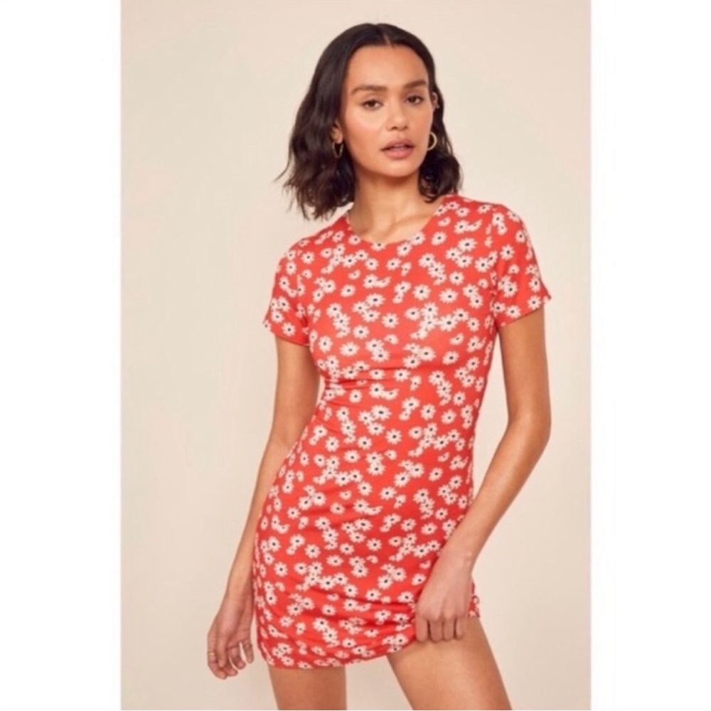 Reformation Inga Dress in Oopsie Daisy Print